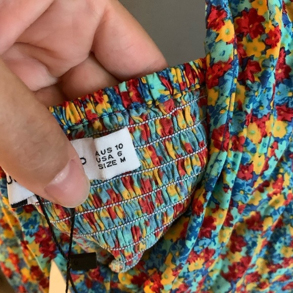 Faithful the brand nwt Floral Print Maxi Dress boho halter top fairy - Picture 10 of 11